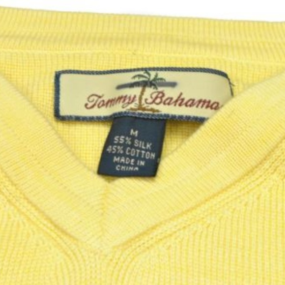 Tommy Bahama | Silk Blend V-Neck Sweater - Picture 2 of 6
